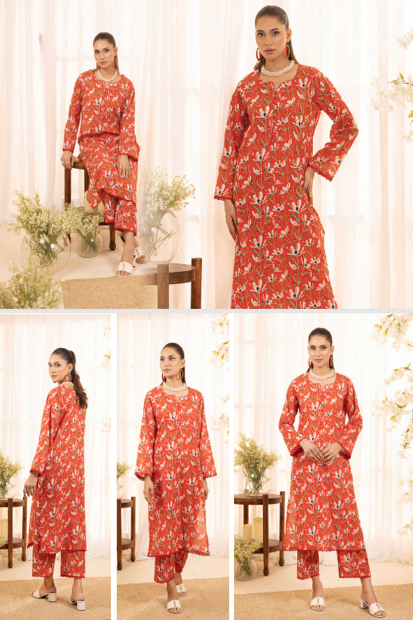 Identic Separates<br> (2 Pcs) Printed Lawn (Stitched) Sethi Brothers